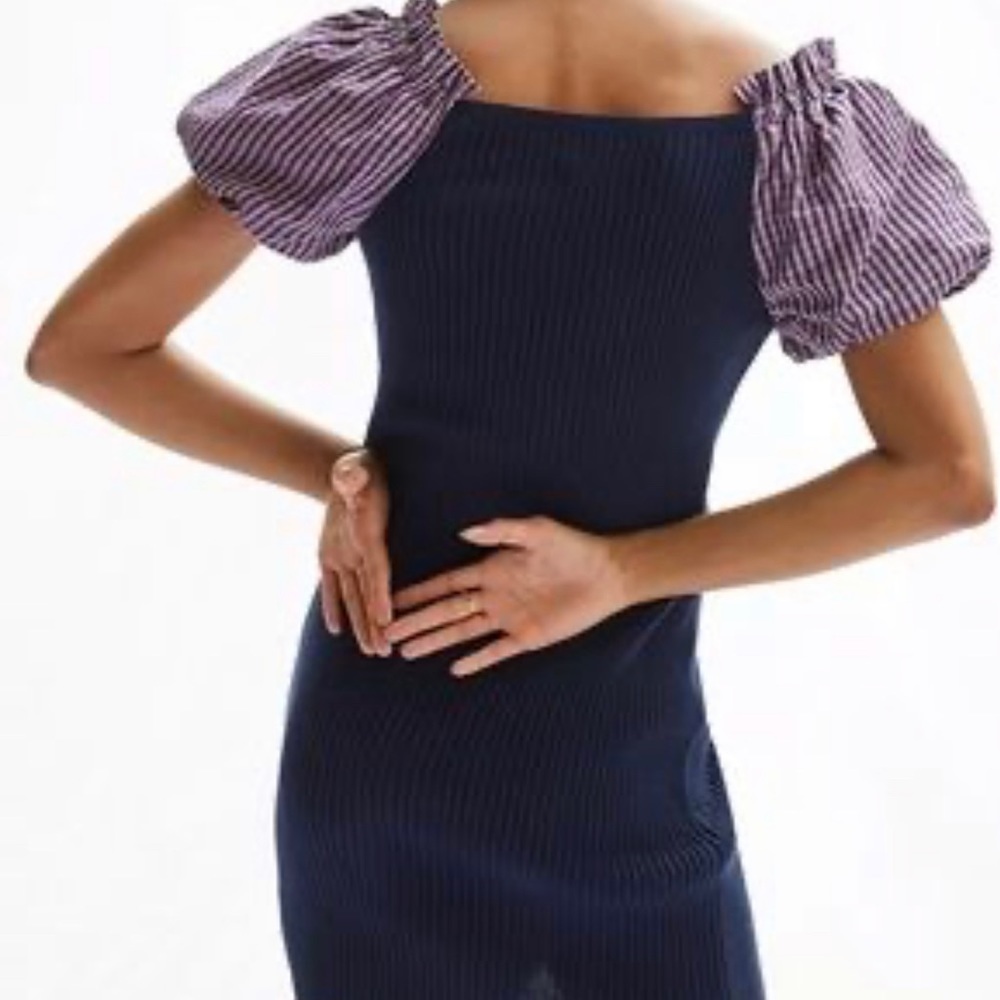 NWT MAEVE Anthropologie Puff Sleeve Dress - Picture 3 of 5